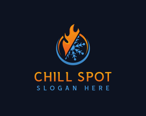 Cool Flame Ventilation logo design