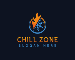 Cool Flame Ventilation logo design