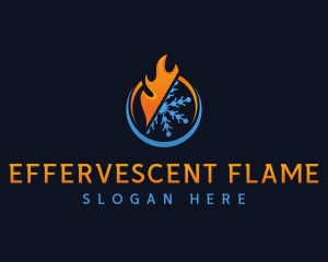 Cool Flame Ventilation logo design