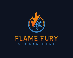 Cool Flame Ventilation logo design