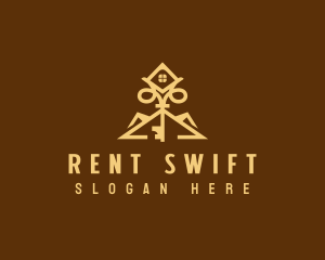 Realty Key Rental  logo design