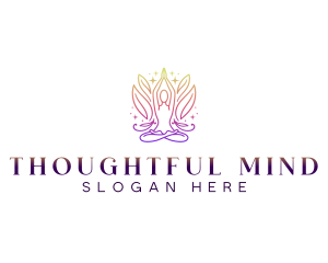 Therapeutic Meditation Yoga logo design