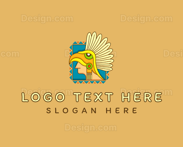 Aztec Avatar Headdress Logo