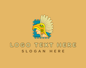 Aztec Avatar Headdress Logo