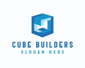 Cyberspace Cube Programmer logo design