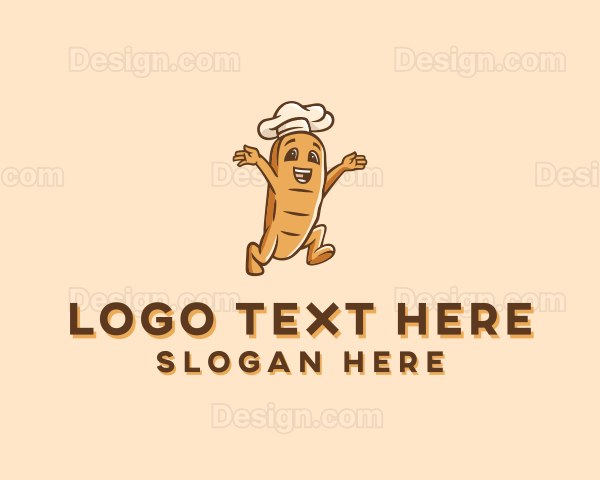 Bread Loaf Baguette Logo