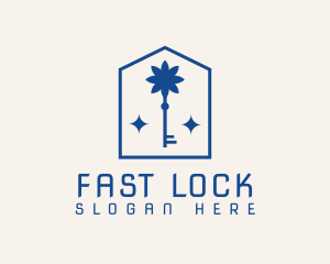 Floral Key Hotel logo design