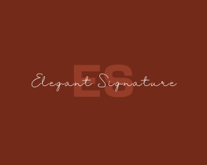 Elegant Signature Fashion Studio logo design