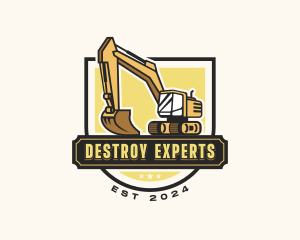 Heavy Equipment Excavator logo design