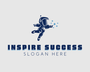 Astronaut Spaceman Suit logo design