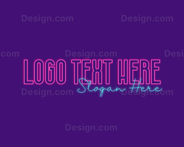 Modern Neon Light Logo