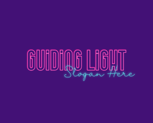 Modern Neon Light logo design