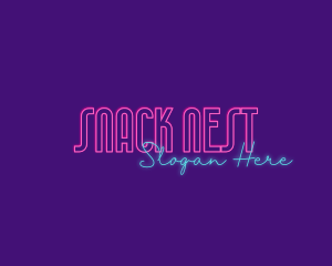 Modern Neon Light logo design