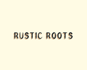 Rustic Handwritten Brand logo design