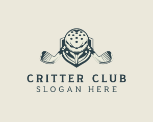 Vintage Golf Club Emblem logo design