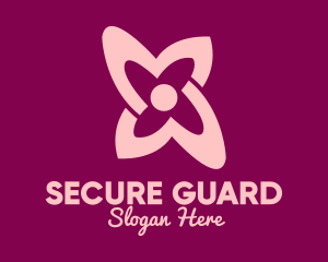 Simple Pink Flower Logo
