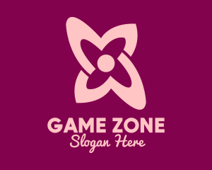 Simple Pink Flower logo