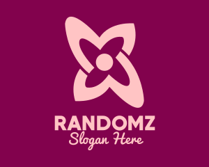 Simple Pink Flower logo