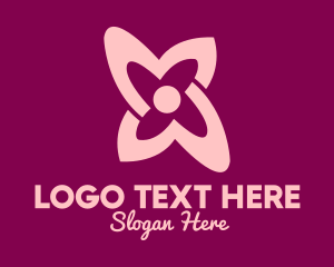 Simple - Simple Pink Flower logo design