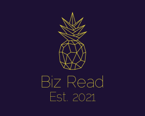 Minimal Pineapple Fruit logo design