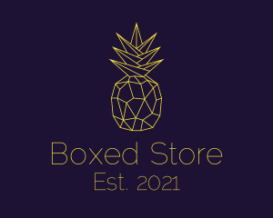 Minimal Pineapple Fruit logo design