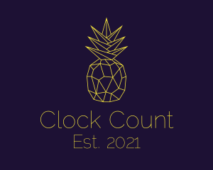 Minimal Pineapple Fruit logo design