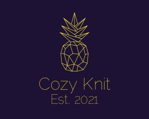 Minimal Pineapple Fruit logo design