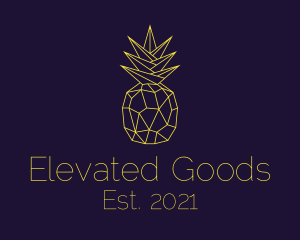 Minimal Pineapple Fruit logo design