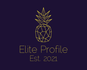 Minimal Pineapple Fruit logo design