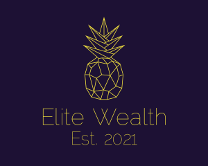 Minimal Pineapple Fruit logo design