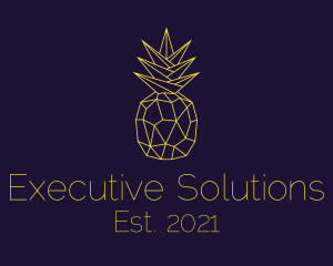 Minimal Pineapple Fruit logo design