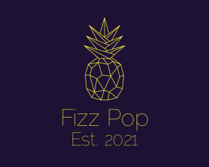 Minimal Pineapple Fruit logo design