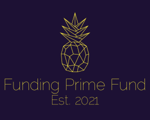 Minimal Pineapple Fruit logo design