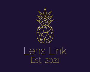 Minimal Pineapple Fruit logo design