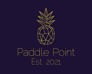 Minimal Pineapple Fruit logo design