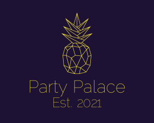 Minimal Pineapple Fruit logo design