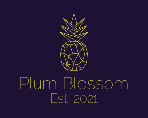 Minimal Pineapple Fruit logo design