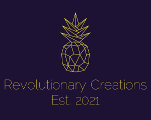 Minimal Pineapple Fruit logo design