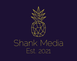 Minimal Pineapple Fruit logo design