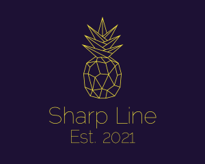 Minimal Pineapple Fruit logo design