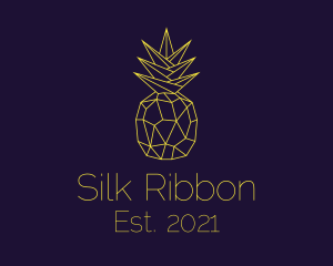 Minimal Pineapple Fruit logo design