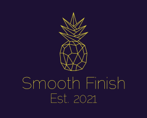 Minimal Pineapple Fruit logo design