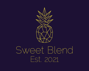 Minimal Pineapple Fruit logo design