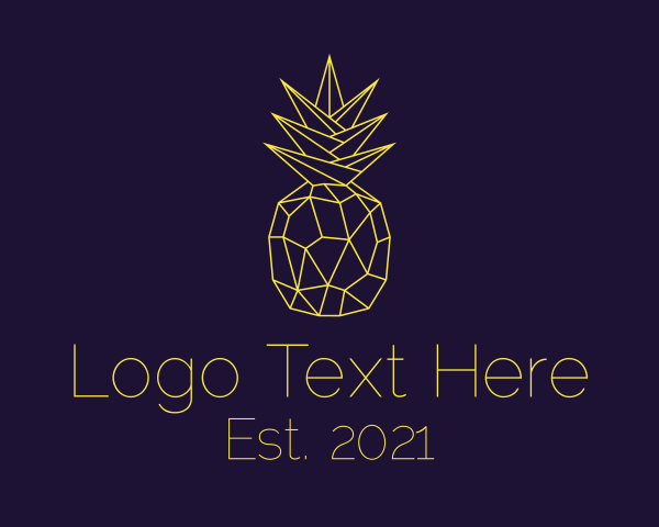 Pineapple logo example 4