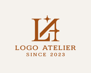 Jewelrt Letter LA Monogram logo