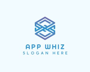 Modern Cube Application logo design