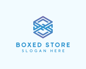 Modern Cube Application logo design