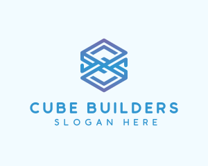 Modern Cube Application logo design