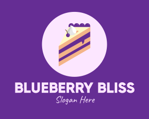 Blueberry Cake Slice logo