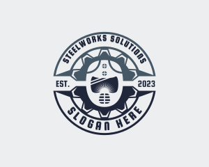 Industrial Welder Helmet logo design